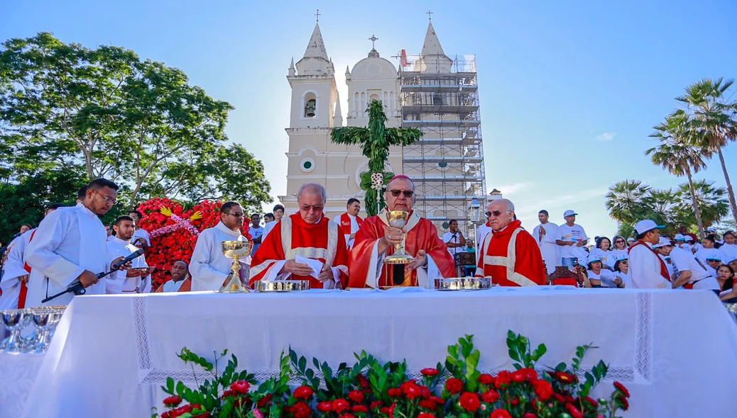 Missa na Igreja São Benedito