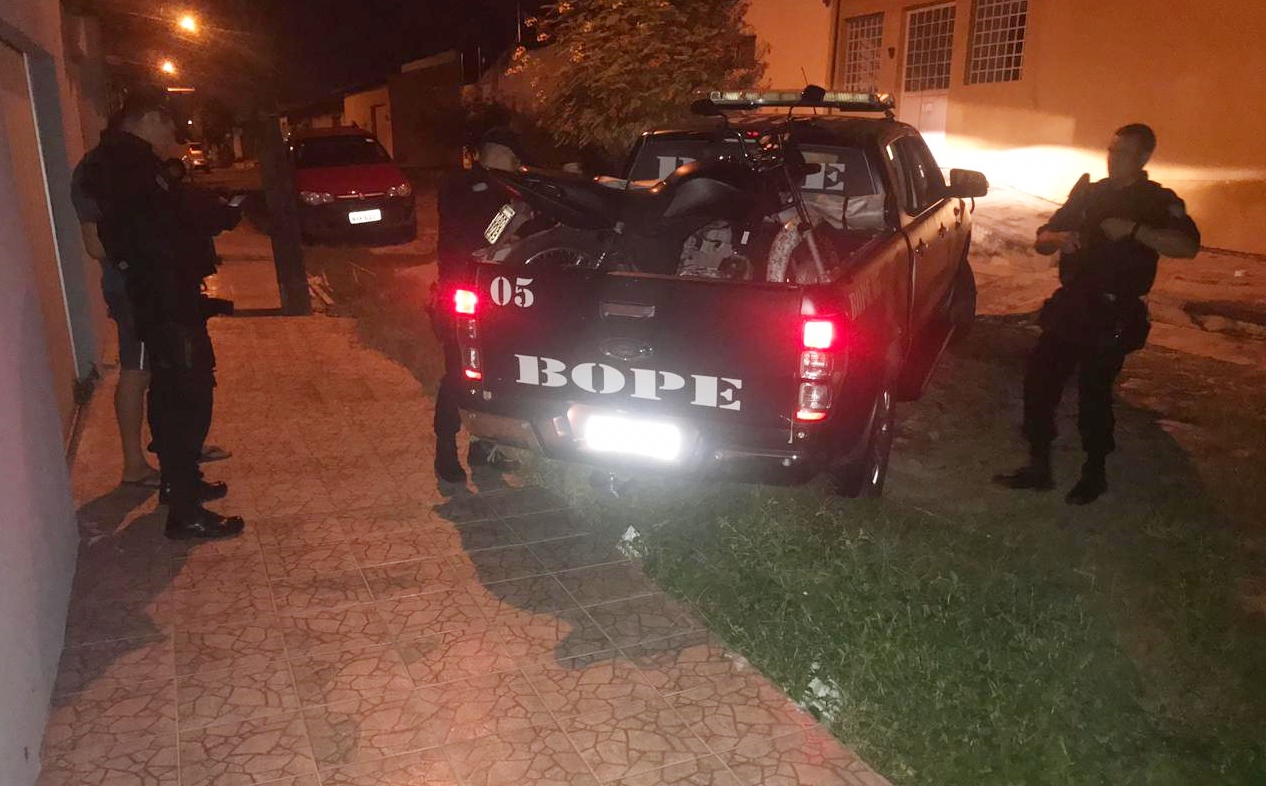 Motocicleta roubada foi localizada