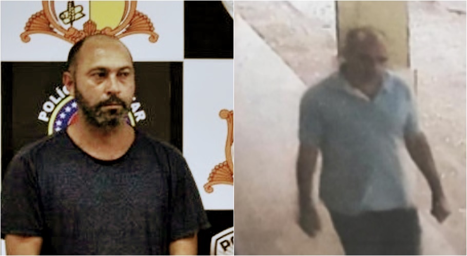 À esquerda o preso Paulo Sérgio, à direita a pessoa que aparece na filmagem usada para condenar Paulo