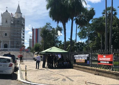 Manifestação no Palácio de Karnak
