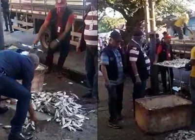 Agentes da prefeitura apreende material de pescadores do bairro Poti Velho