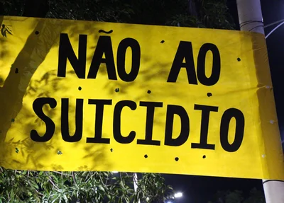 Faixa Diga Não ao Suicídio