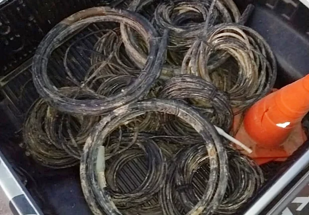 500 kg de fios de cobre