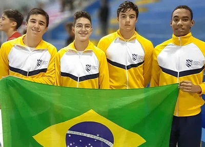 Grupo que conquistou a medalha de bronze