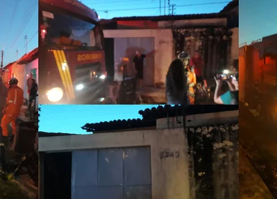 O princípio de incêndio assustou moradores 
