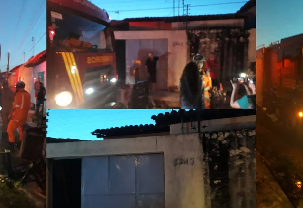 O princípio de incêndio assustou moradores 