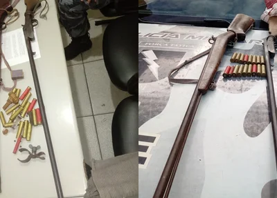 Polícia Militar apreende armamento de fogo em Nazária