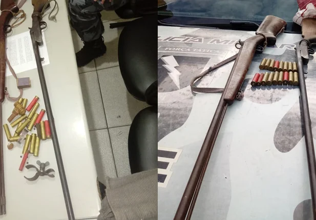 Polícia Militar apreende armamento de fogo em Nazária