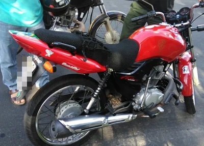 Motocicleta recuperada pela PM