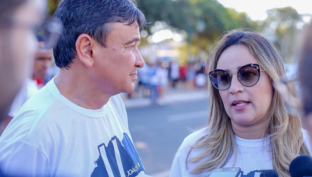 Governador Wellington Dias e a primeira-dama Rejane Dias