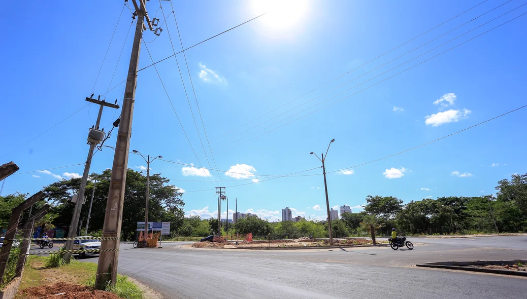 Local onde será implantado um poste