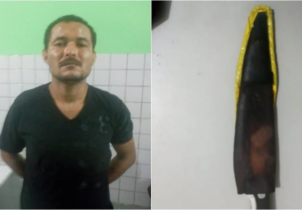 Suspeito foi preso com a arma usada no crime
