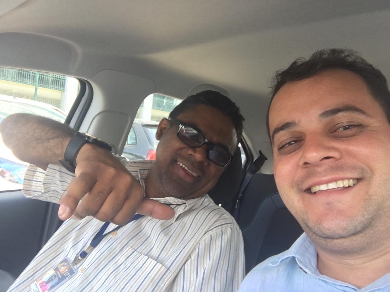 Vereadores Honorato Neto (à esquerda) e Cleiton Moura