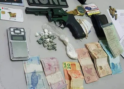 Produtos apreendidos pela Polícia Militar em Teresina