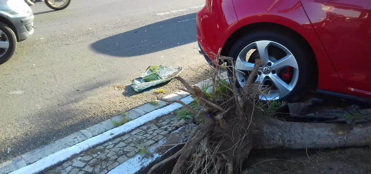 Veículo Golf colidiu na traseira do Punto