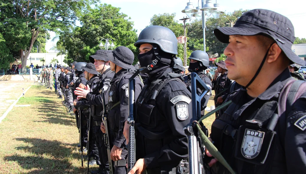 Policiais do batalhão de elite da PM-PI