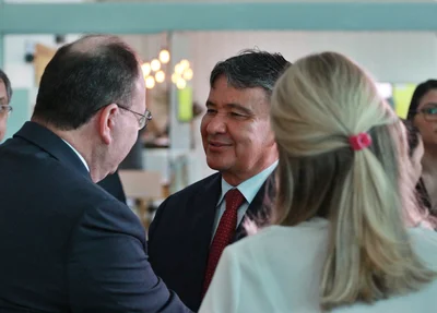 Vanilton Tadini e Wellington Dias durante evento