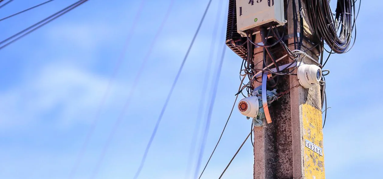Câmeras de segurança instaladas pela vítima