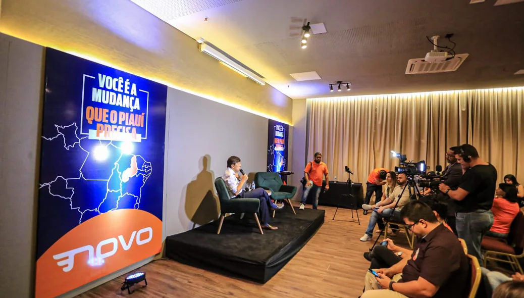 Coletiva de imprensa de João Amoêdo em Teresina