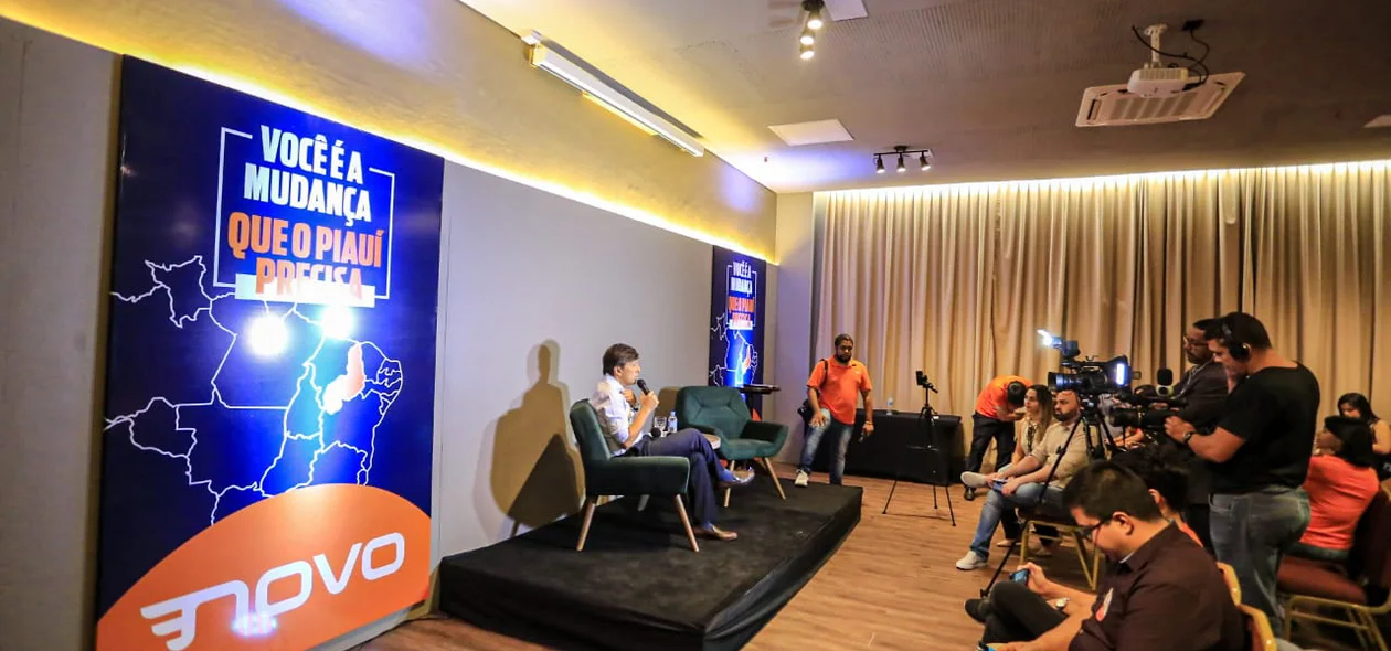 Coletiva de imprensa de João Amoêdo em Teresina