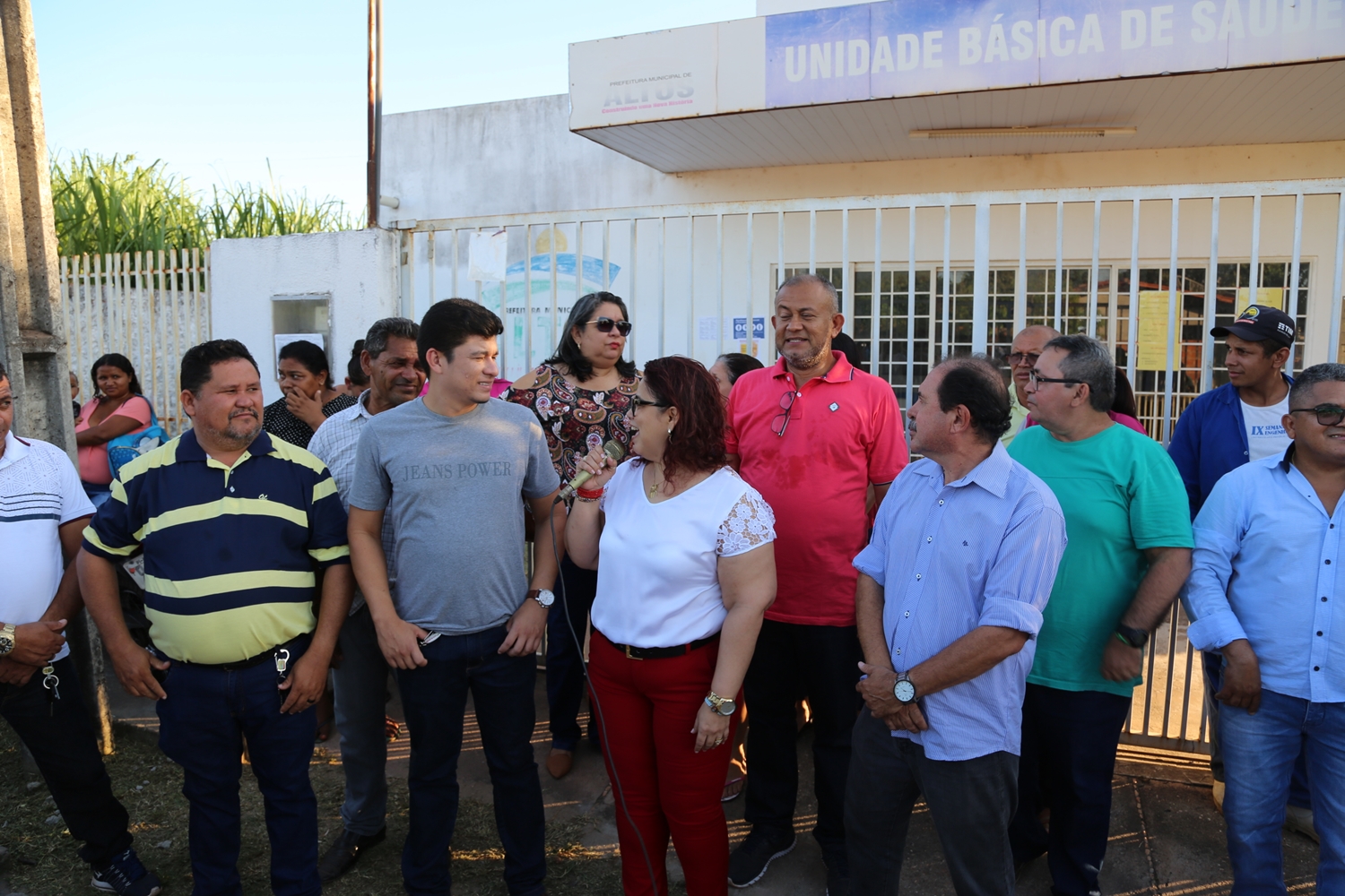 Inauguração de obra em Altos
