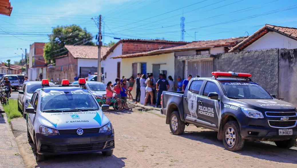 Local onde aconteceu no crime no bairro Alto Alegre