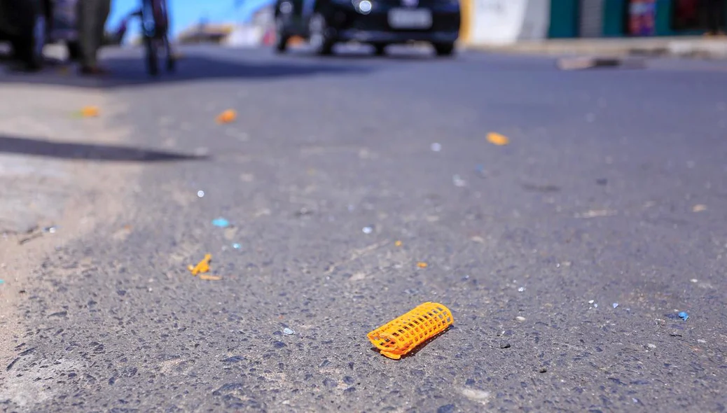 Local onde aconteceu o acidente, na zona sul de Teresina