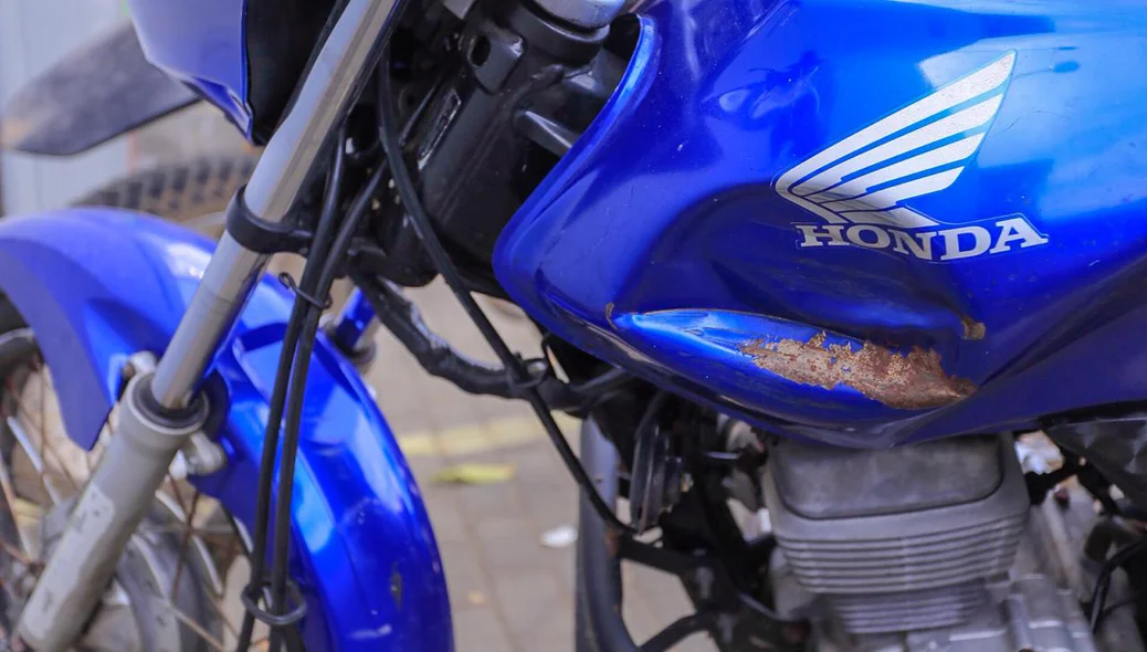 Motocicleta da vítima