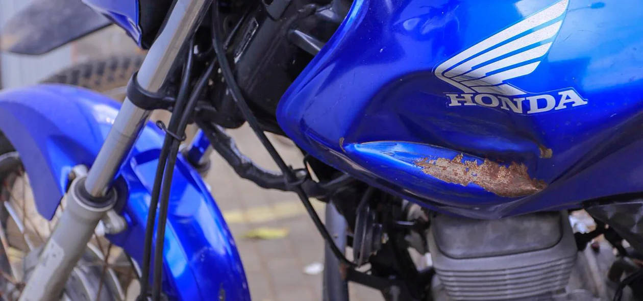 Motocicleta da vítima