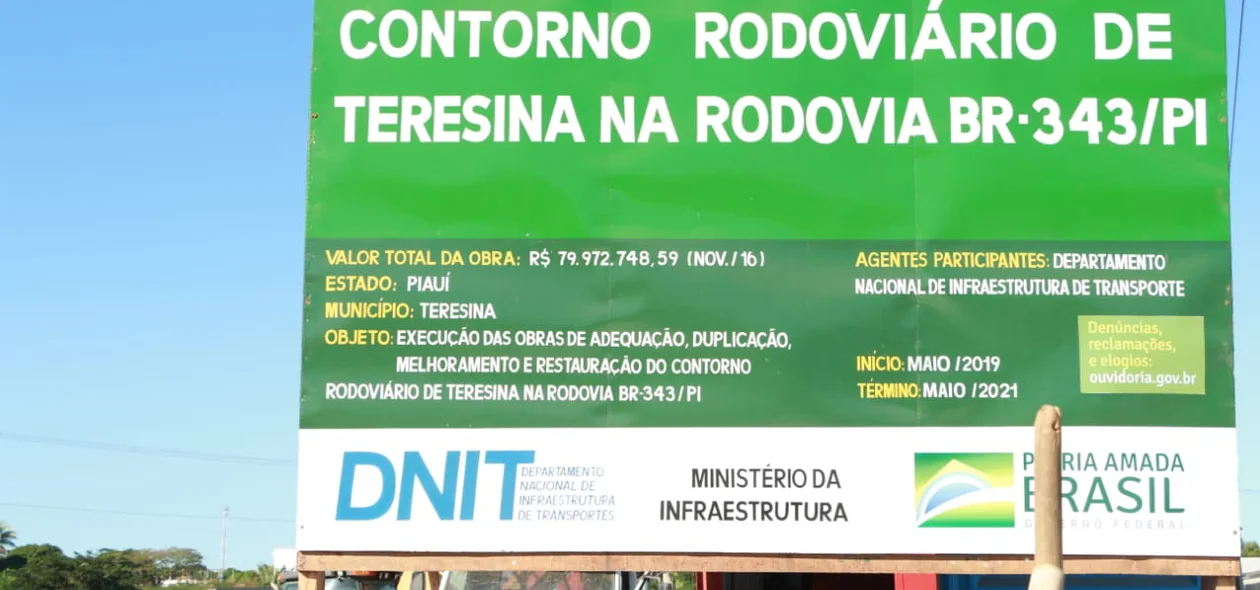Obra na zona sudeste de Teresina