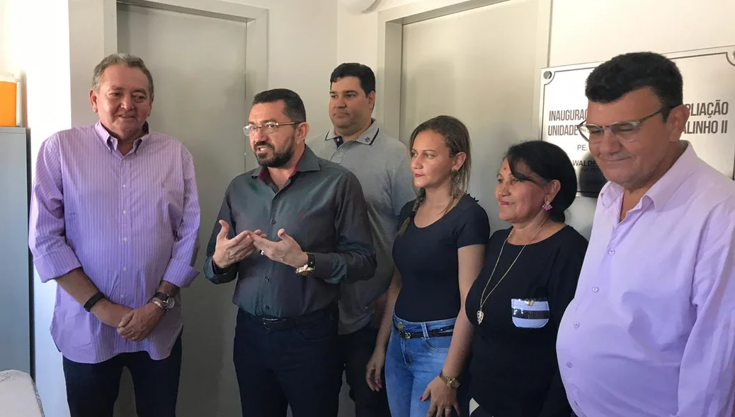 Pe. Valmir durante seu pronunciamento