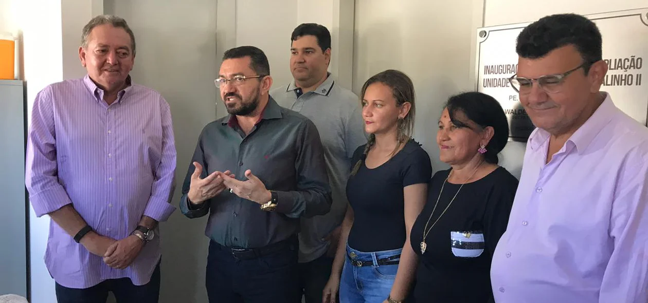 Pe. Valmir durante seu pronunciamento