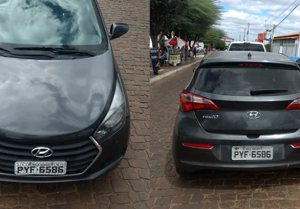 Veículo apreendido pela Polícia Militar de Paulistana