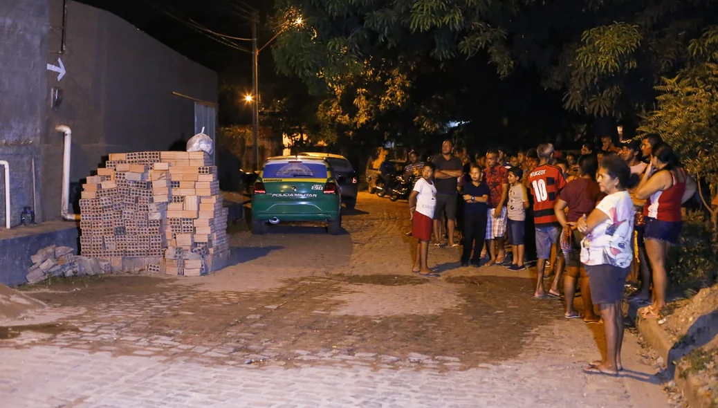 Rua onde aconteceu o crime