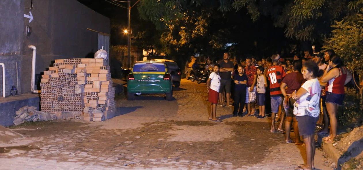 Rua onde aconteceu o crime