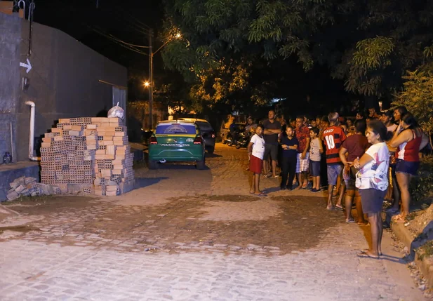 Rua onde aconteceu o crime