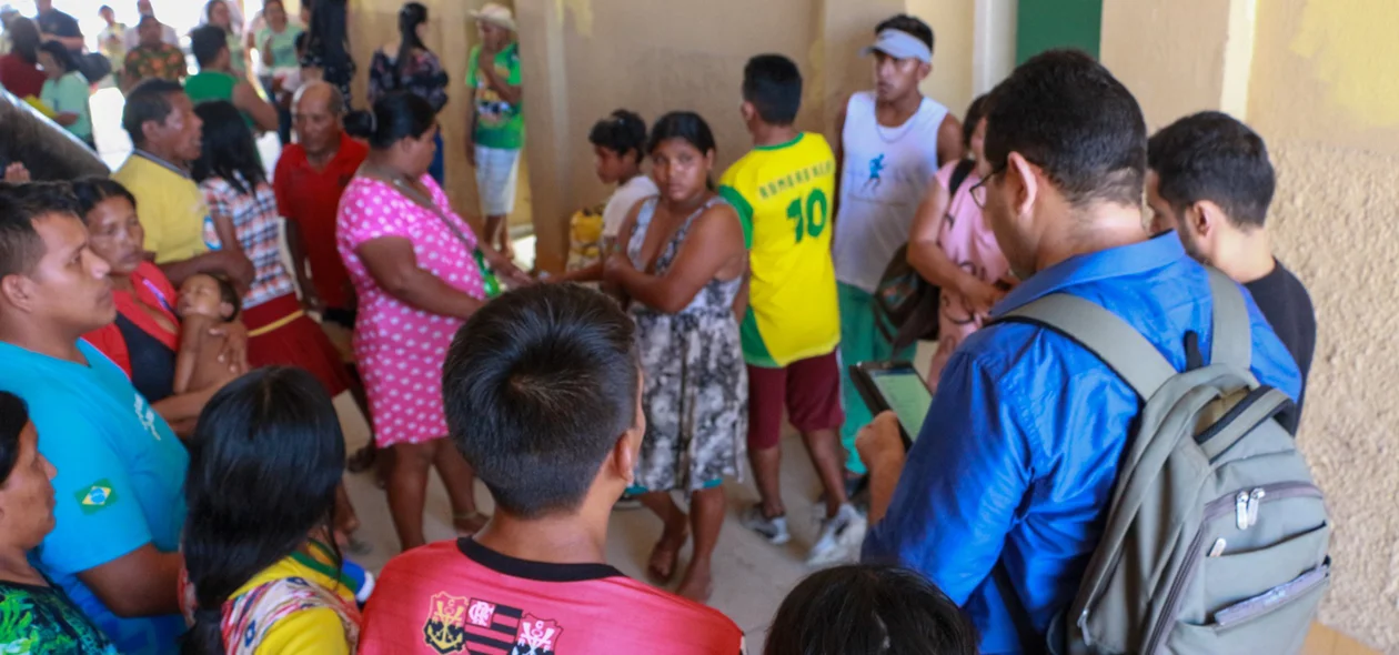 Venezuelanos em abrigo de Teresina