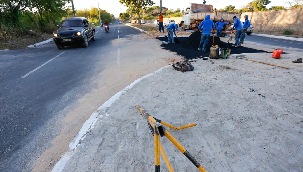 Obra prejudica o trânsito 