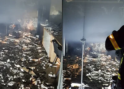Fogo destrói ponto comercial na cidade de Picos