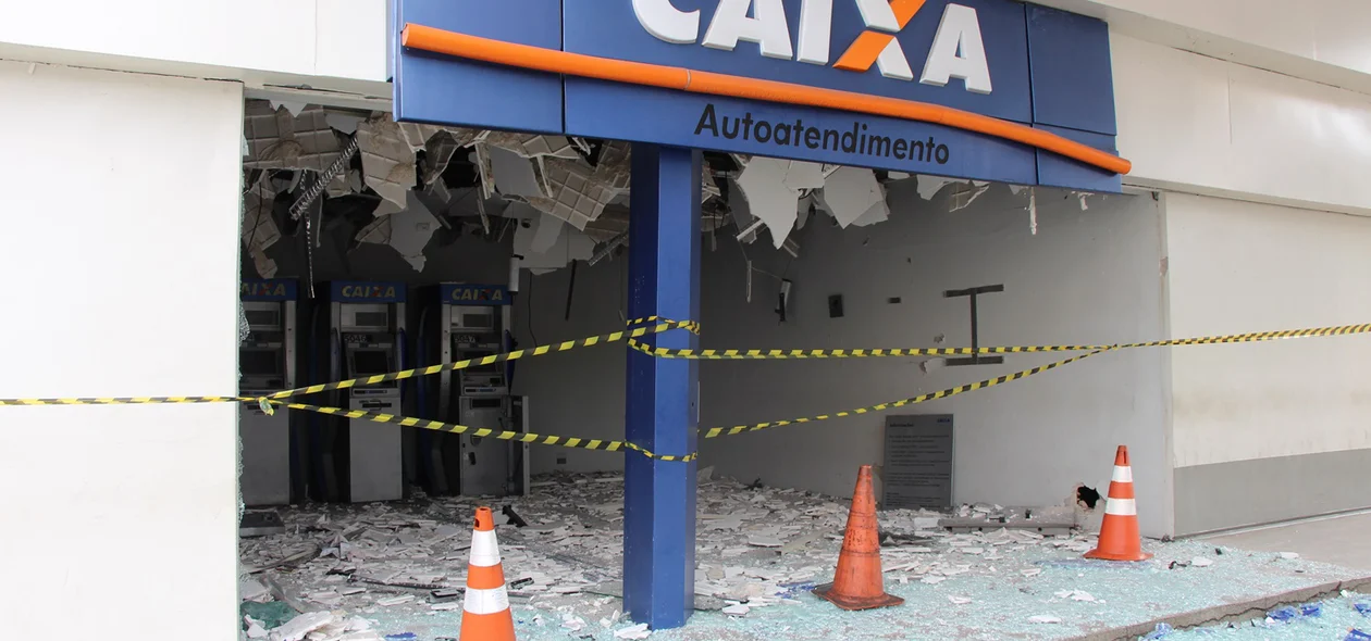 Posto de autoatendimento da Caixa da Avenida Frei Serafim foi alvo de criminosos