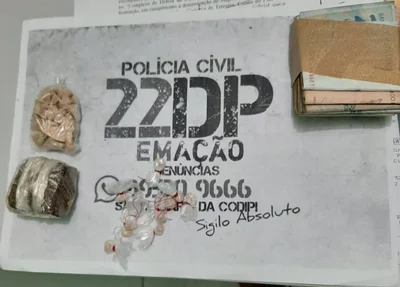 Material apreendido pela Polícia Civil