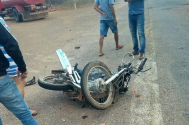 Motocicleta da vítima