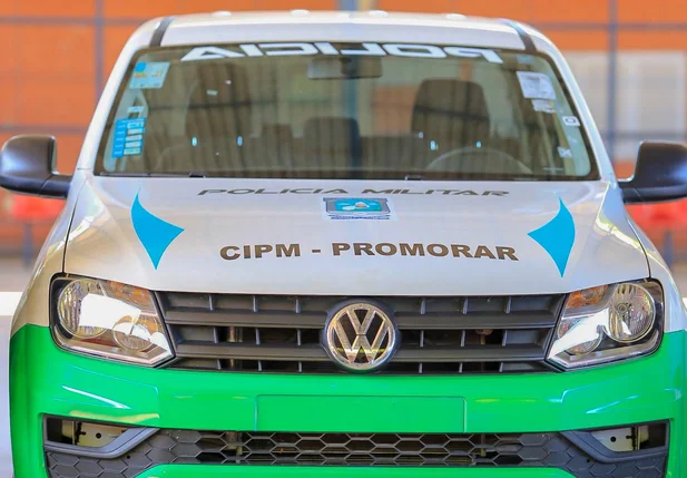 Viatura da Companhia Independente de Policiamento de Trânsito no Promorar
