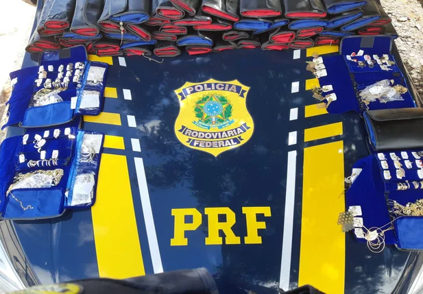 Material apreendido pela PRF na BR 316