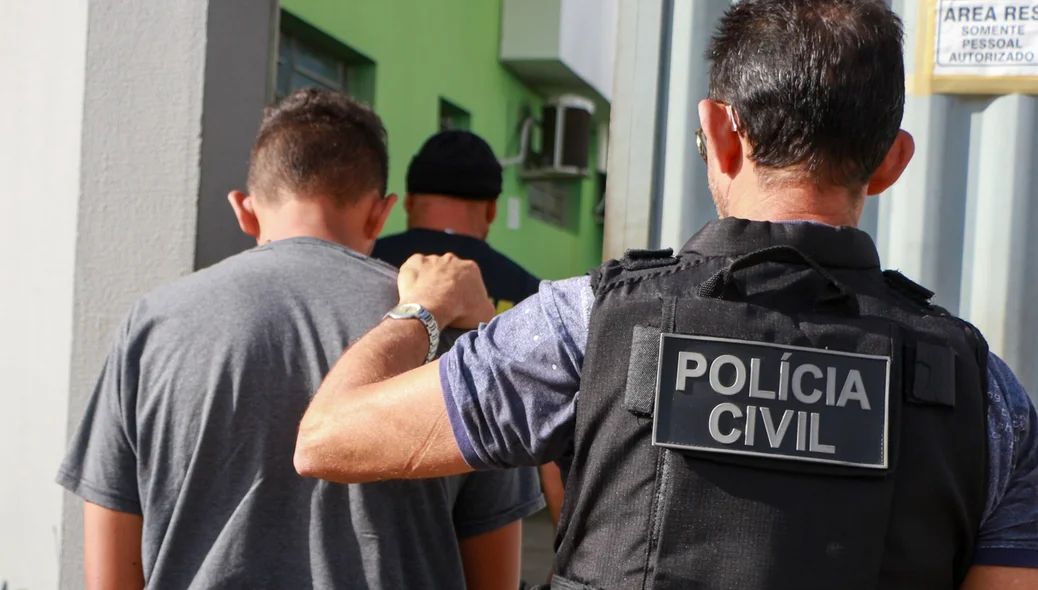 Preso pela Polícia Civil