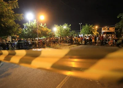 Área foi isolada pela Polícia Militar