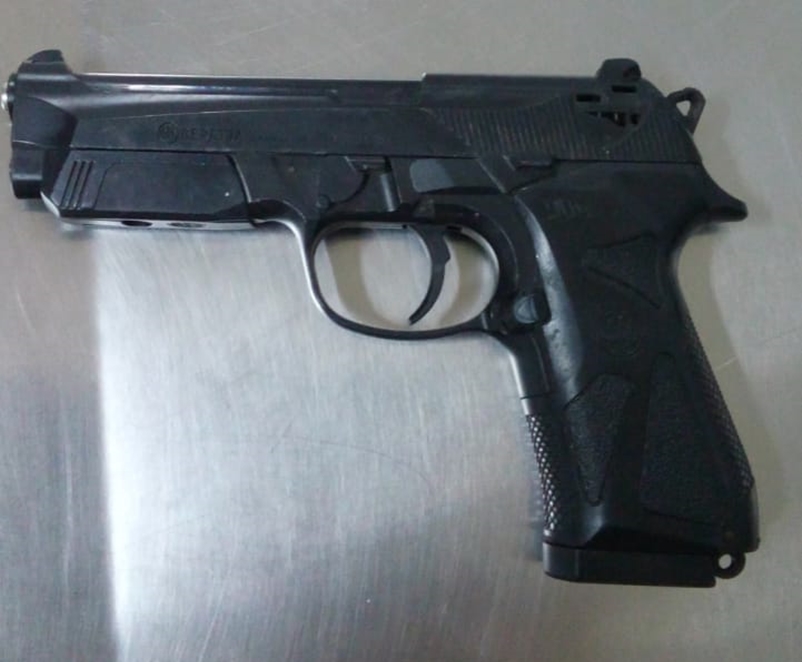 Arma apreendida pela PM