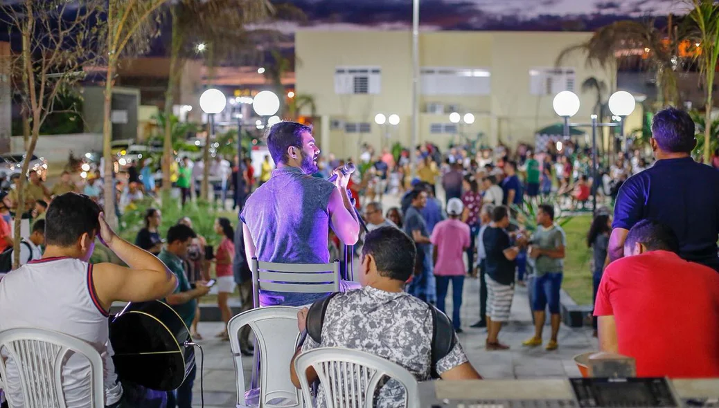 Show é realizado para entreter populares 