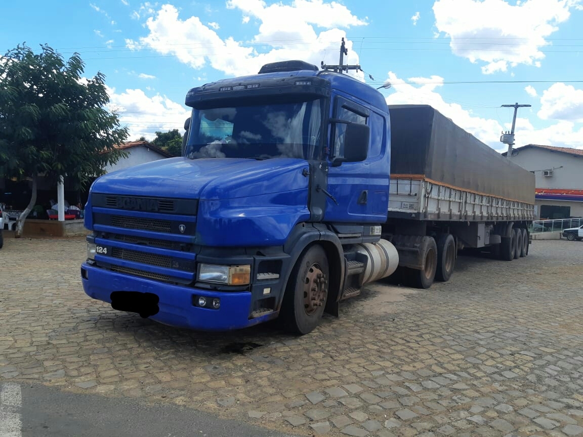 Carreta do indivíduo preso