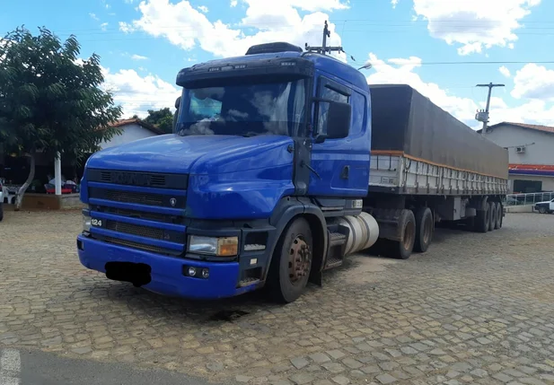 Carreta do indivíduo preso